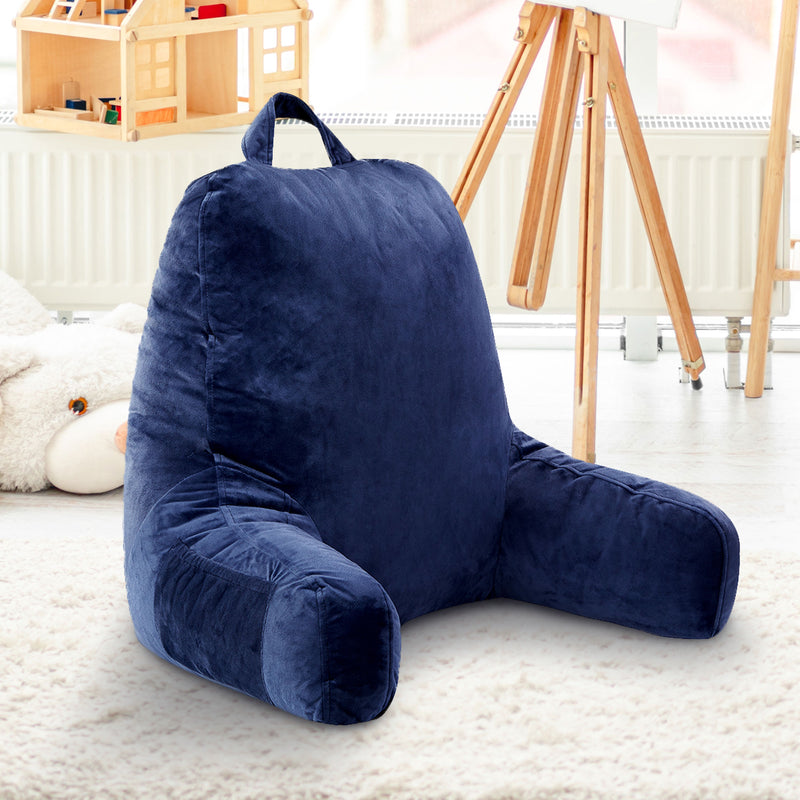 Cheer Collection Kids Size Reading Pillow with Arms for Sitting Up in Bed