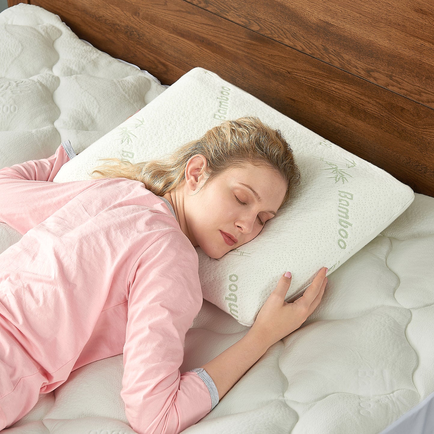 Cheer Collection Latex Memory Foam Pillow