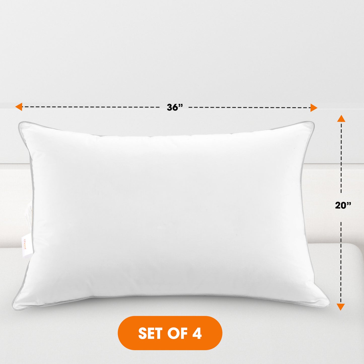 Cheer Collection Down Alternative Pillows (Set of 4)