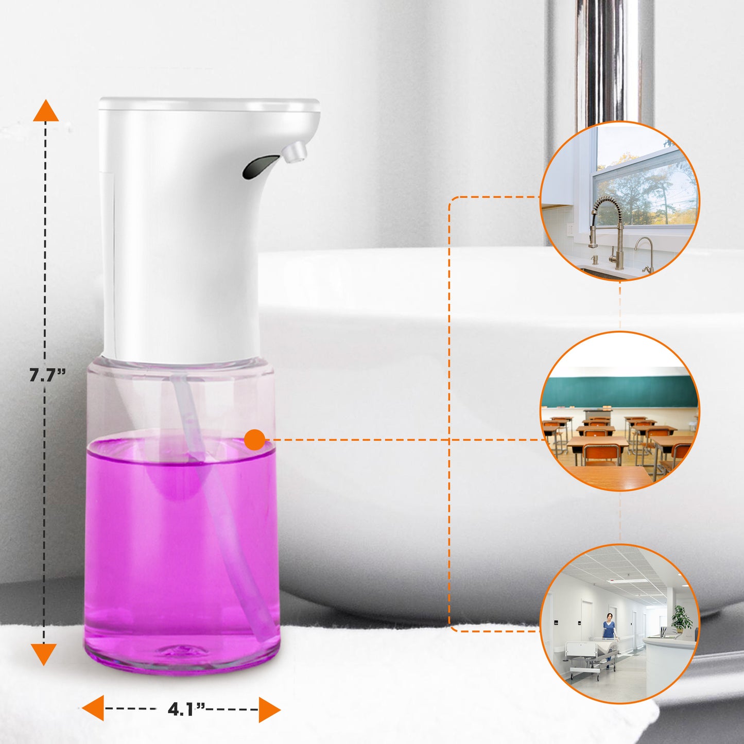 Cheer Collection Touchless Soap Dispenser Foam or Spray 300ml Automatic Sensor