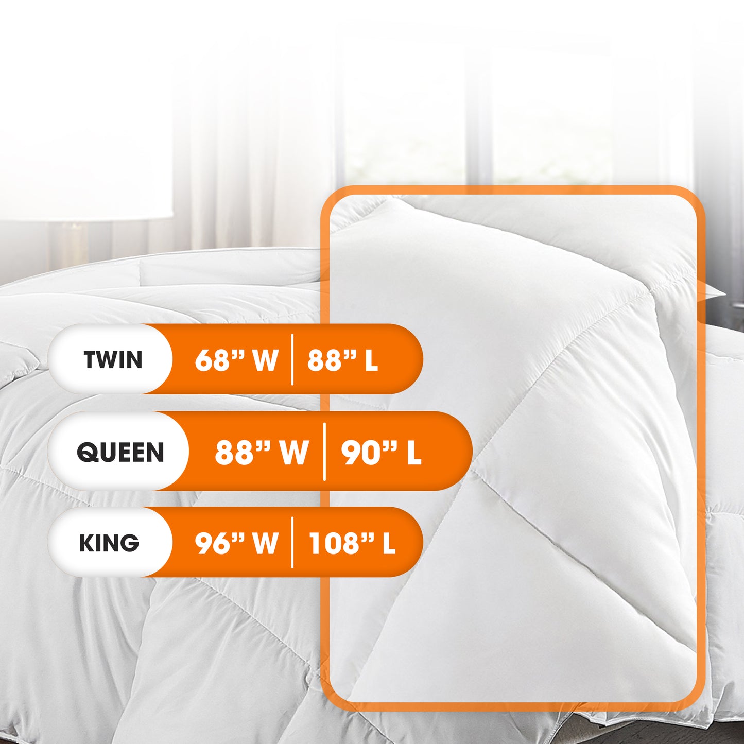 Cheer Collection All Season Down Alternative Comforter - Assorted Colors and Sizes