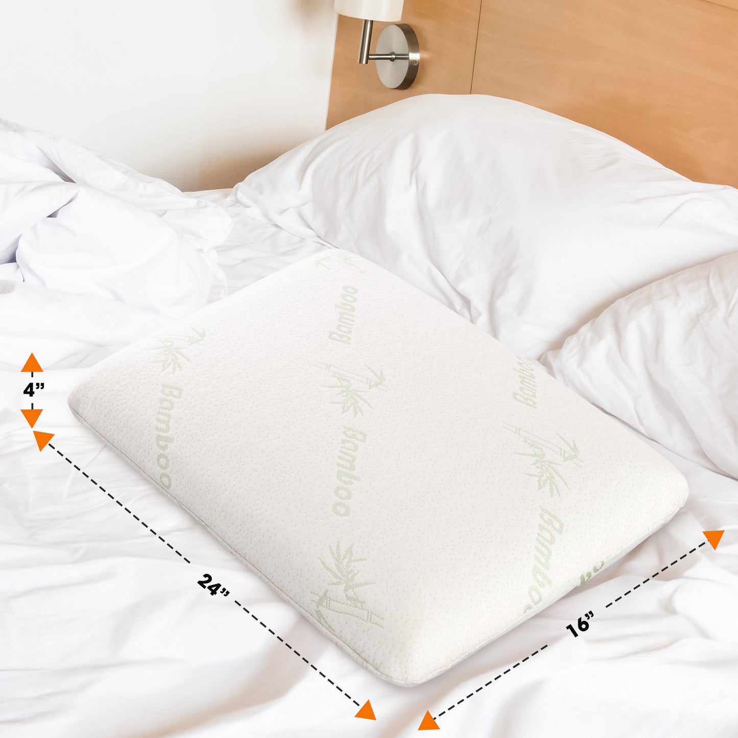 Cheer Collection Latex Memory Foam Pillow