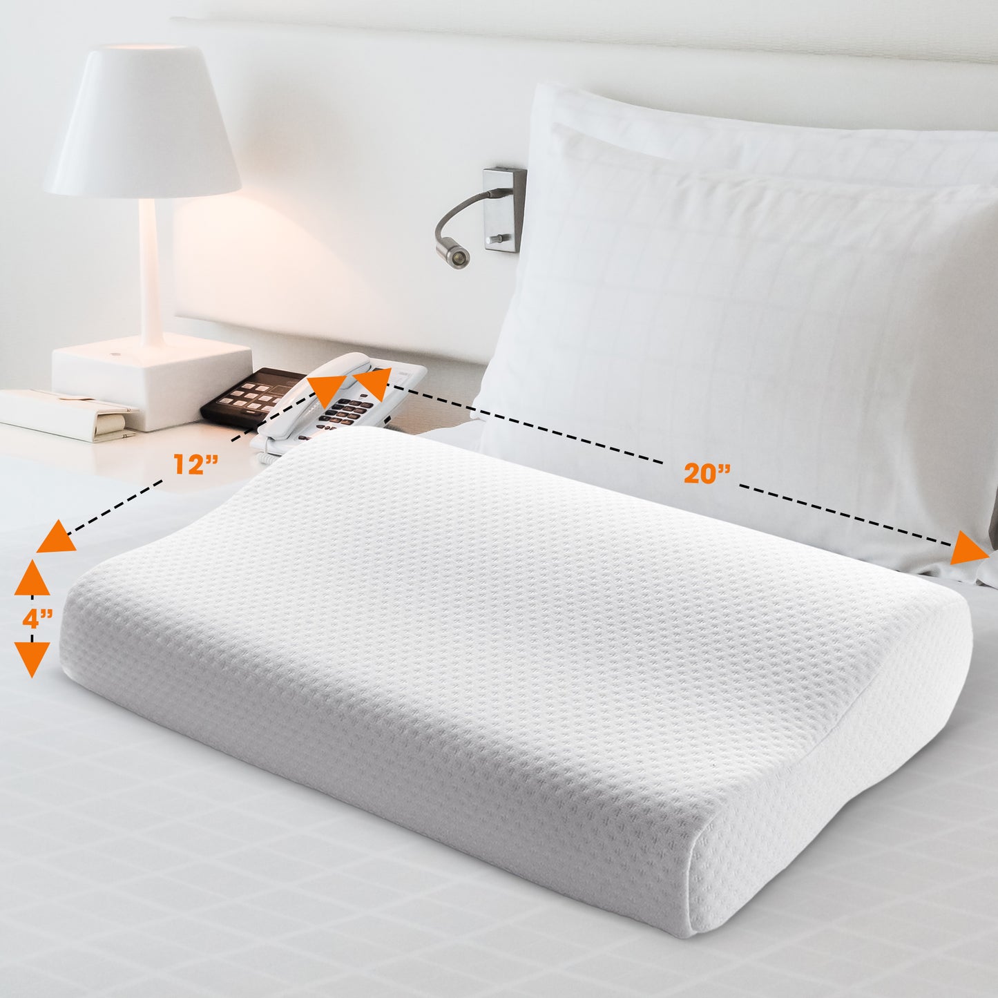 Cheer Collection Contour Memory Foam Pillow