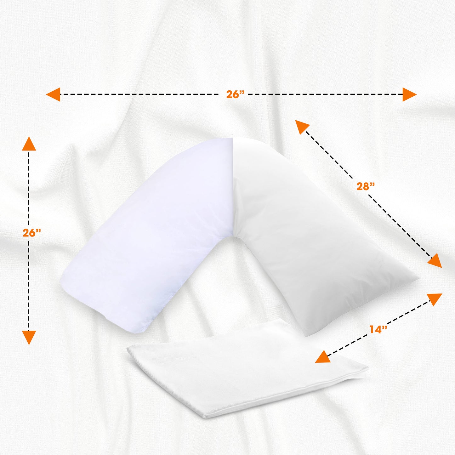 Cheer Collection Pillowcase for V Shape Pillow