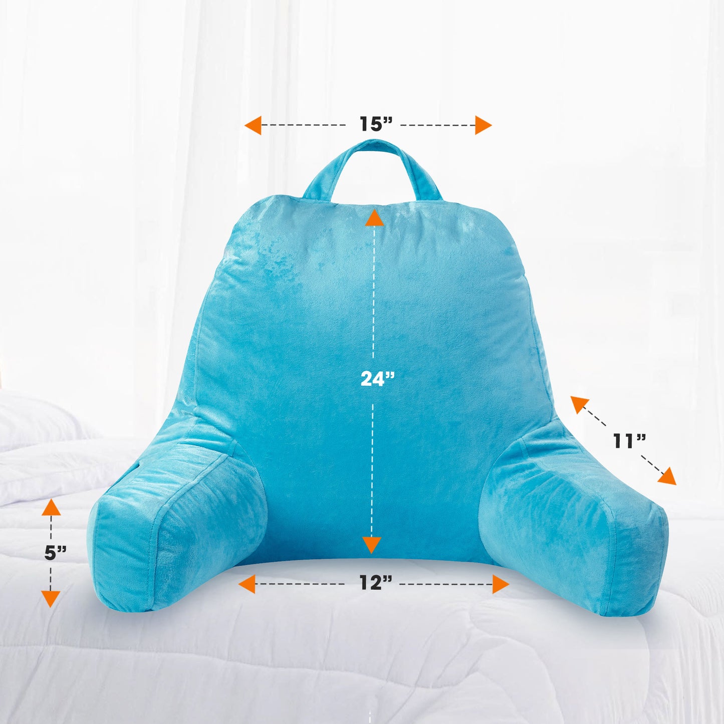 Cheer Collection Shredded Memory Foam TV Pillow & Backrest
