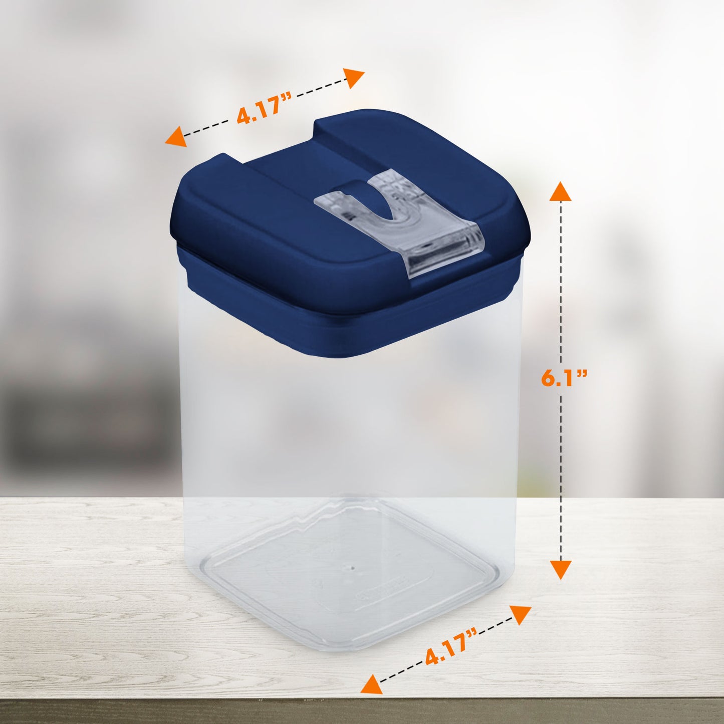 Cheer Collection Airtight Food Storage Containers - Set of 8 Identical 28oz Pantry Bins with Lids - Multiple Colors Available