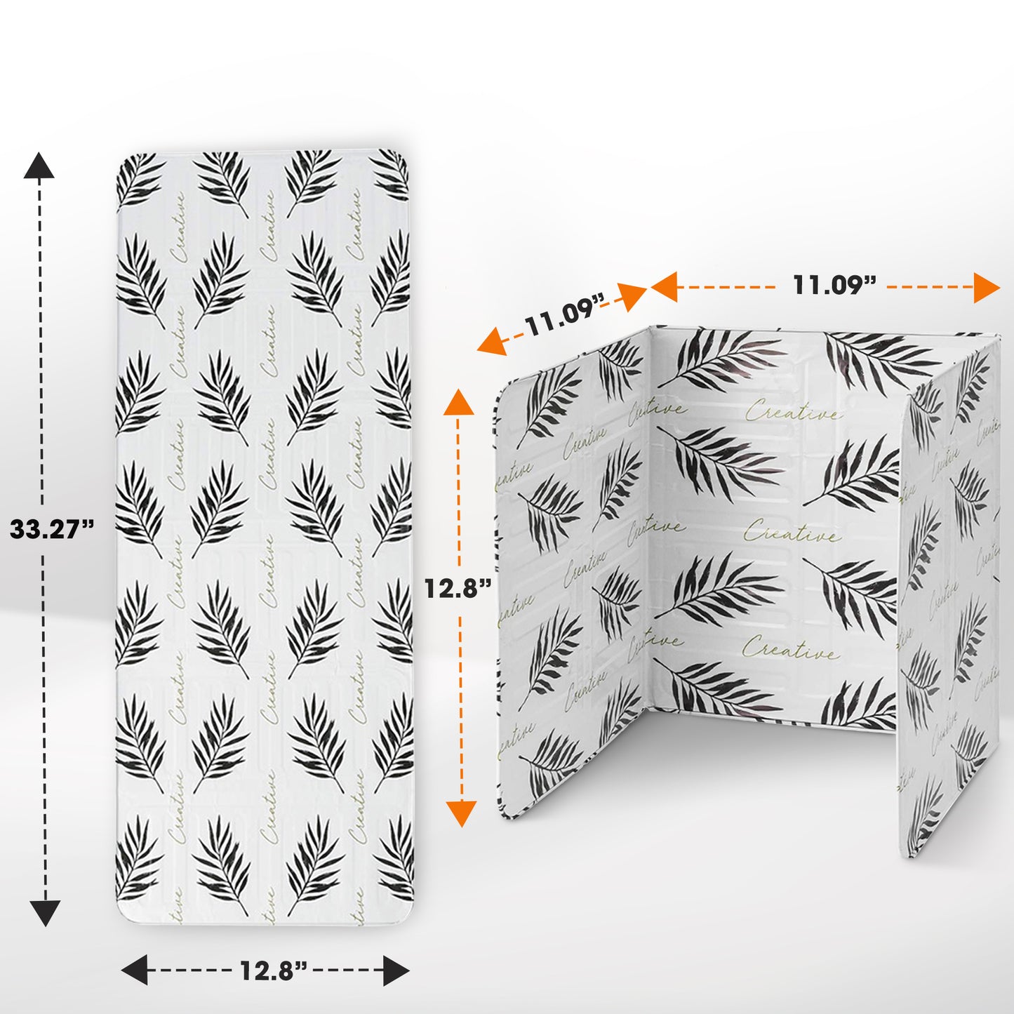 Cheer Collection Set of 2 Tri-Fold Aluminum Oil Splatter Guard Plates
