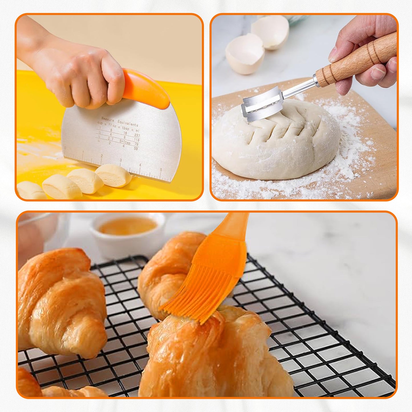 Cheer Collection Bread Proofing Sourdough Basket Set – The Ultimate Kit for Perfect Homemade Bre