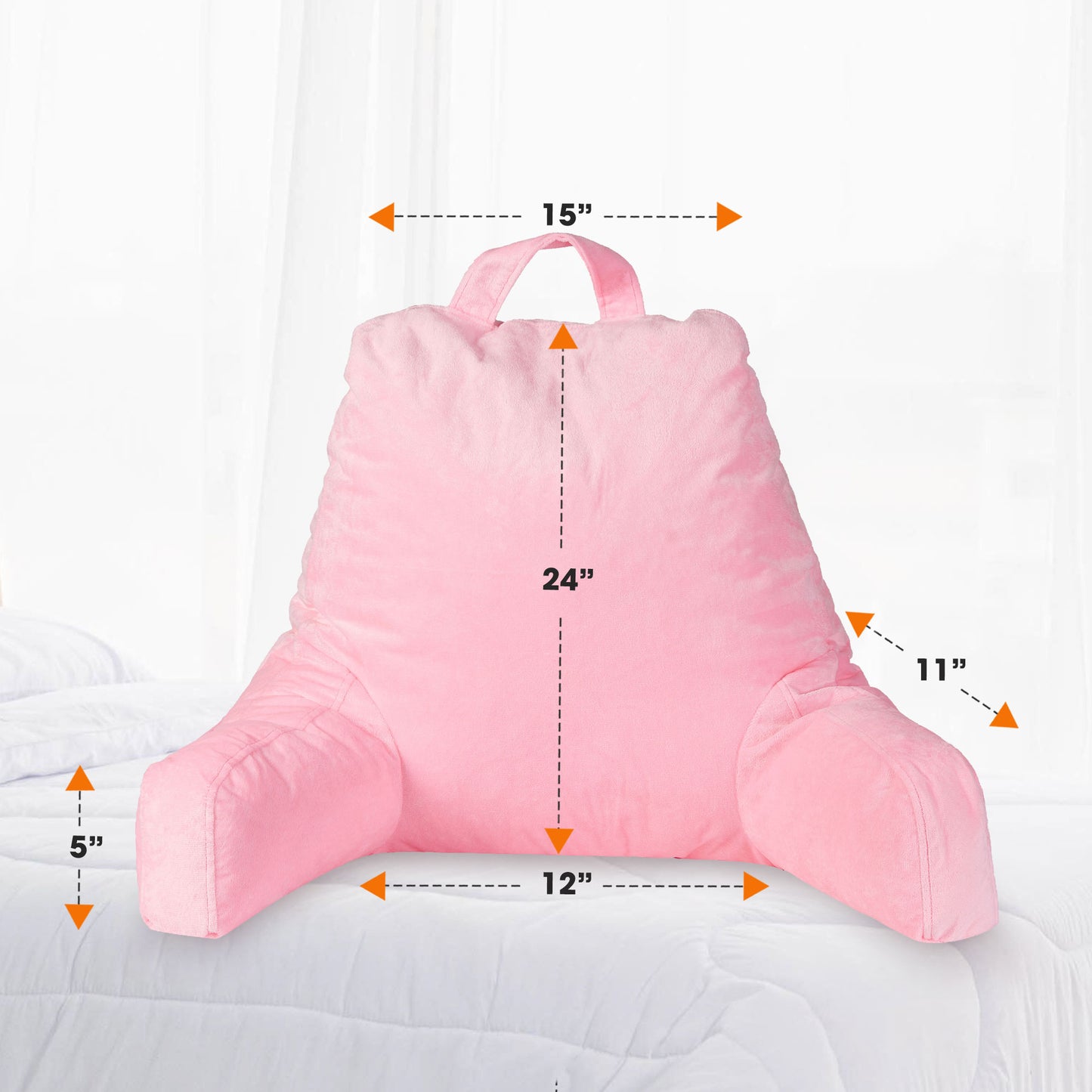 Cheer Collection Shredded Memory Foam TV Pillow & Backrest
