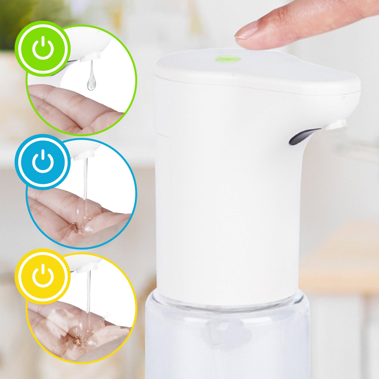 Cheer Collection Touchless Soap Dispenser Foam or Spray 300ml Automatic Sensor