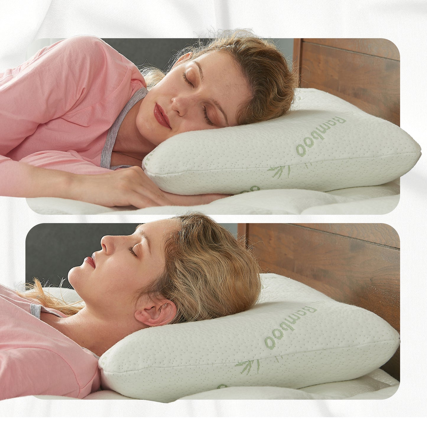 Cheer Collection Latex Memory Foam Pillow
