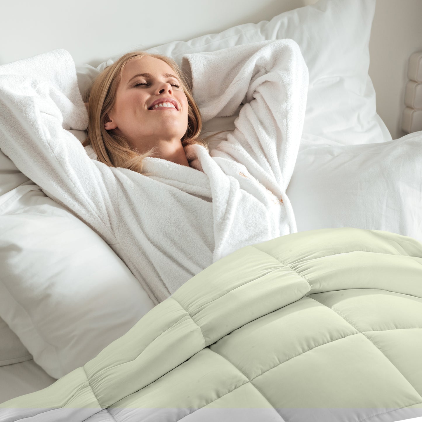 Cheer Collection All Season Down Alternative Comforter - Assorted Colors and Sizes