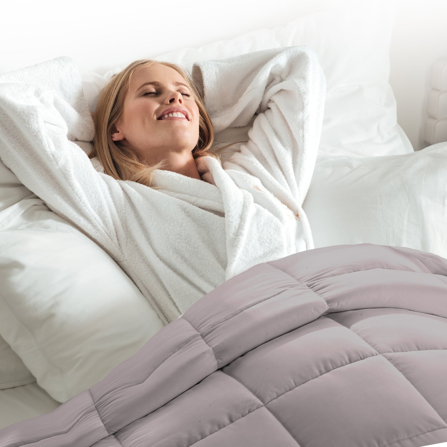 Cheer Collection All Season Down Alternative Comforter - Assorted Colors and Sizes