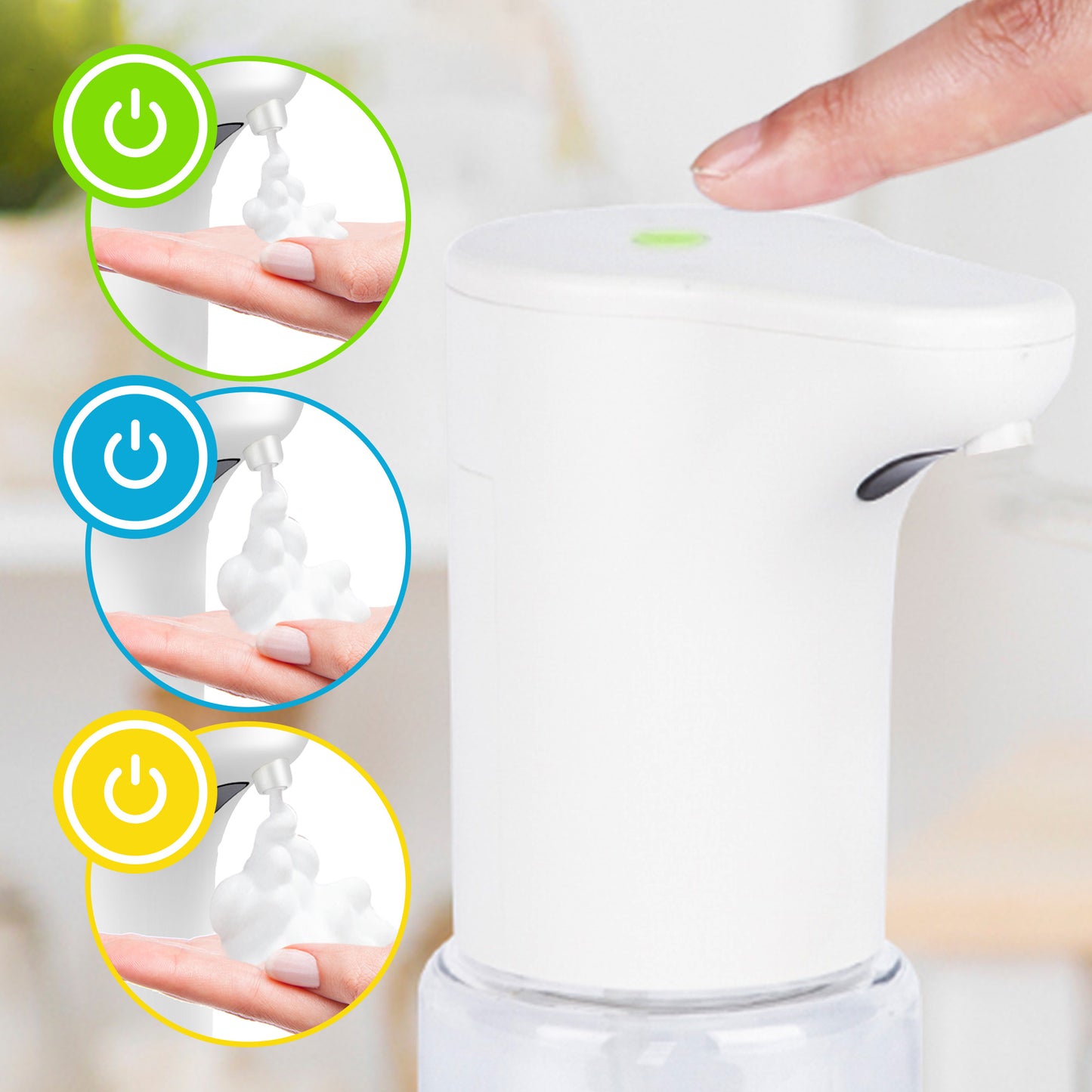 Cheer Collection Touchless Soap Dispenser Foam or Spray 300ml Automatic Sensor