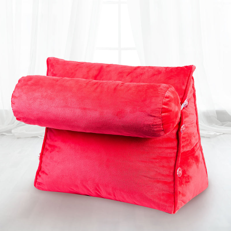 Cheer Collection Wedge Pillow with Detachable Bolster & Backrest
