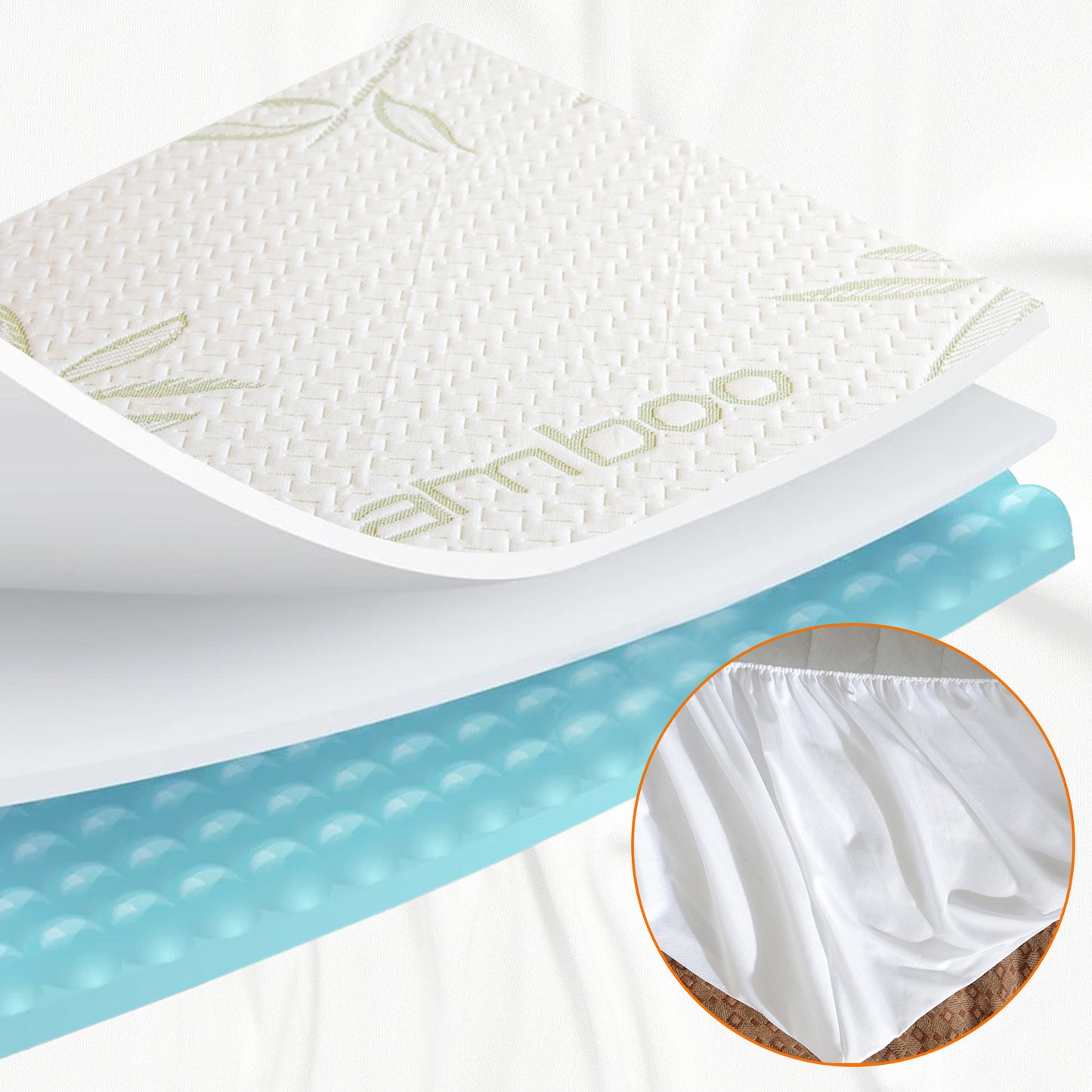 Cheer Collection Bamboo Waterproof Mattress Protector, Full