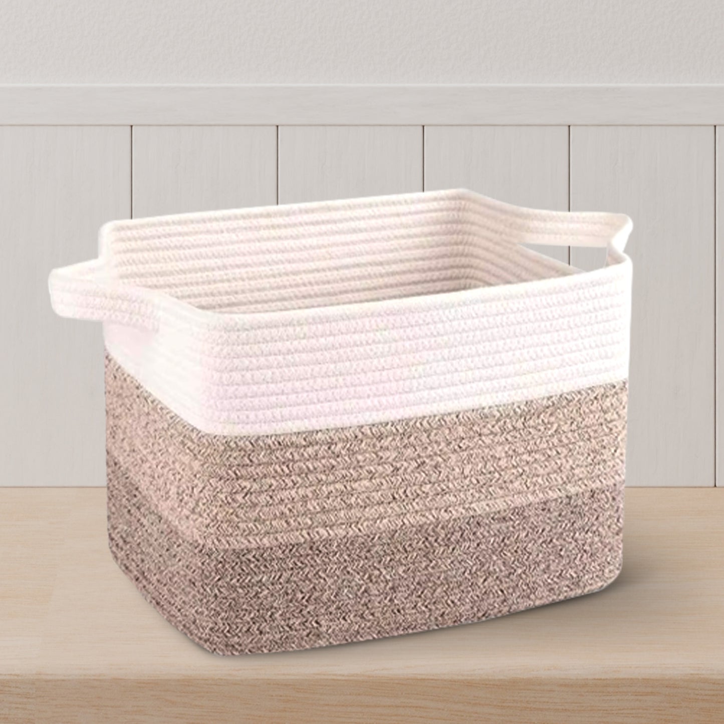 Cheer Collection 3-Pack Cotton Rope Storage Baskets – Soft, Durable & Foldable for Home Organization