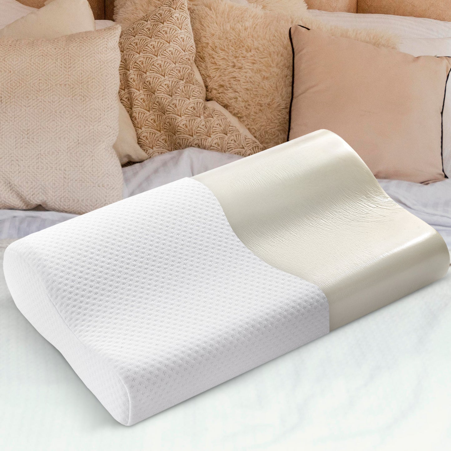 Cheer Collection Contour Memory Foam Pillow