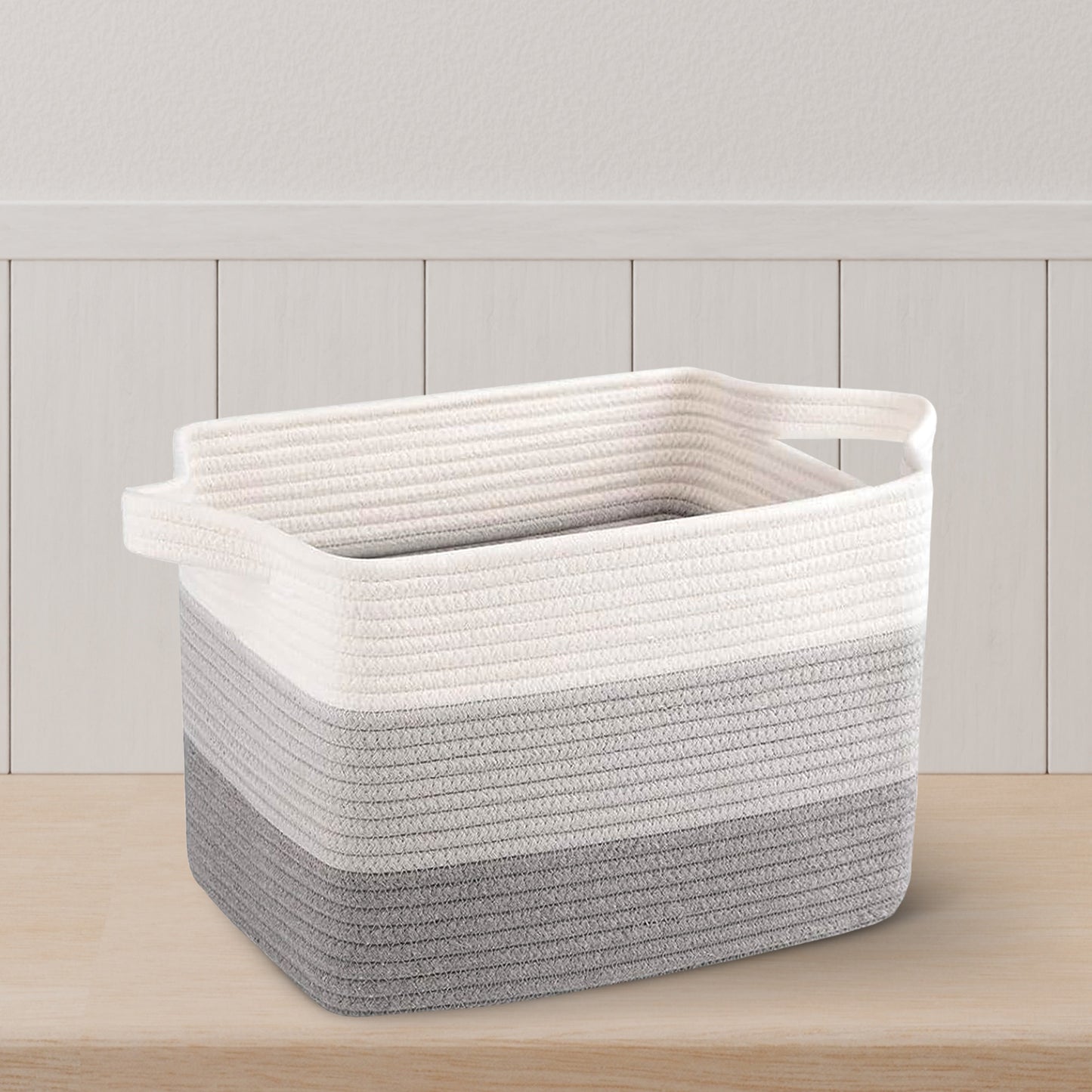 Cheer Collection 3-Pack Cotton Rope Storage Baskets – Soft, Durable & Foldable for Home Organization