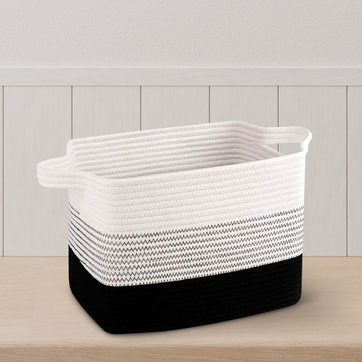 Cheer Collection 3-Pack Cotton Rope Storage Baskets – Soft, Durable & Foldable for Home Organization