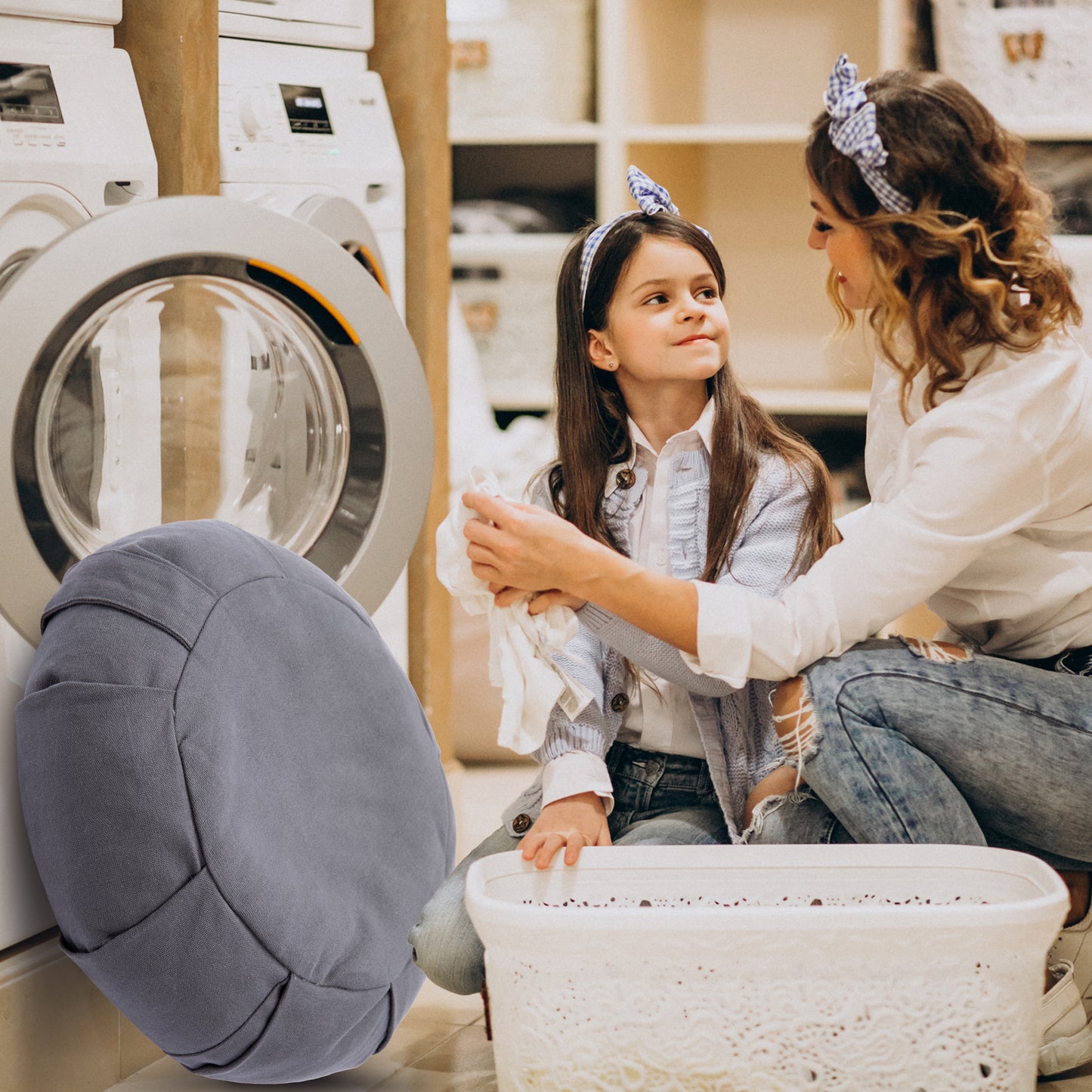 Cheer Collection Premium 16" Buckwheat Yoga and Meditation Floor Cushion with Removable Cover (Gray)