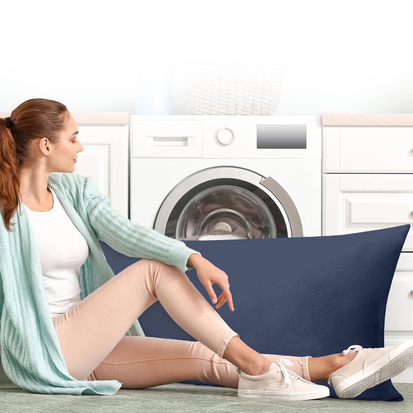 Cheer Collection Super Soft and Plush Lumbar Pillow for Couch or Bed Decor 20" x 54"