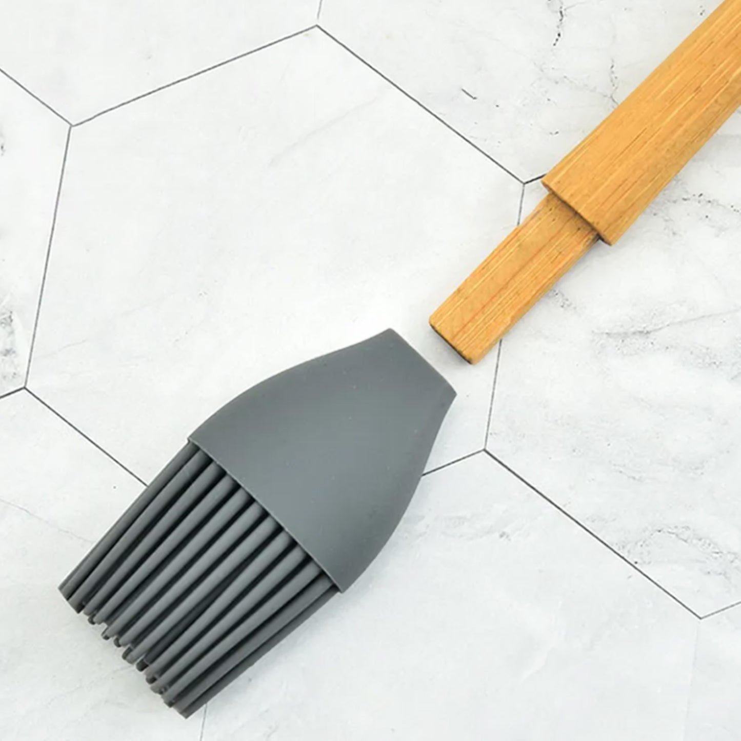 Cheer Collection Mini Silicone Baking Spatula Set with Wooden Handle – 5-Piece Colorful Kids Kit