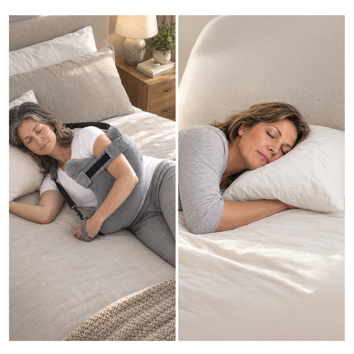 Cheer Collection Adjustable Shoulder Support Pillow with Arm Sling