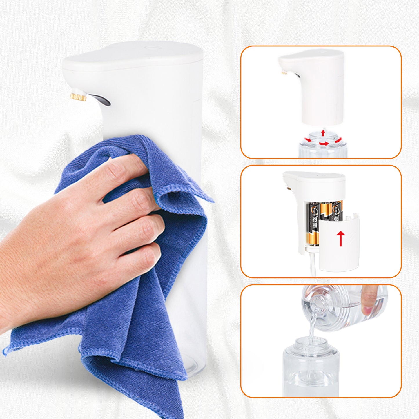 Cheer Collection Touchless Soap Dispenser Foam or Spray 300ml Automatic Sensor