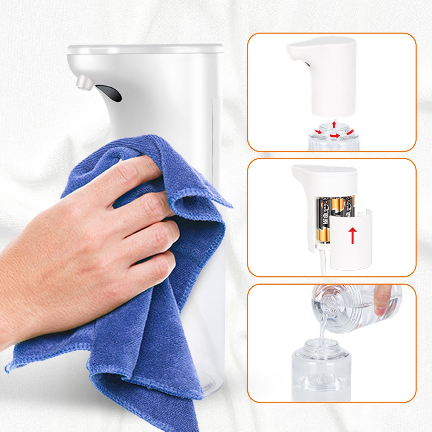 Cheer Collection Touchless Soap Dispenser Foam or Spray 300ml Automatic Sensor