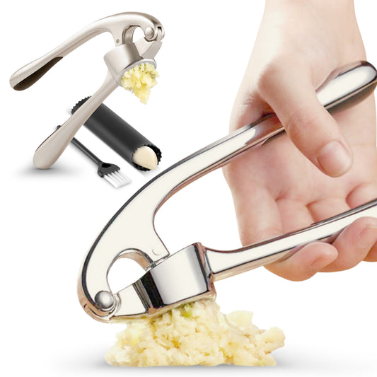 Cheer Collection Premium Garlic Crusher – Effortless Garlic Pressing and Mincing with Ergonomic Handle and Easy-Clean Design