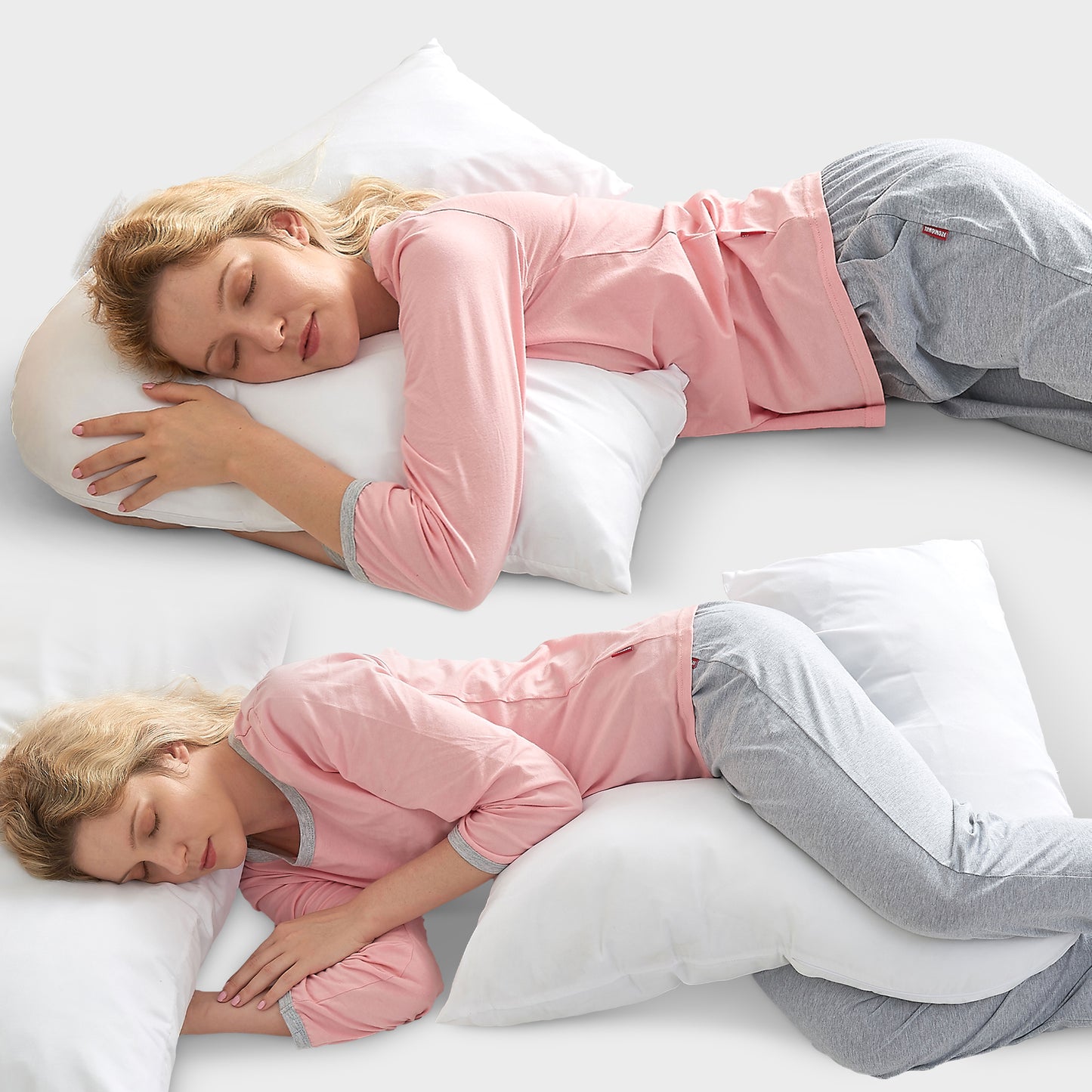 Cheer Collection V Shaped Head Pillow For Hugging while Sleeping