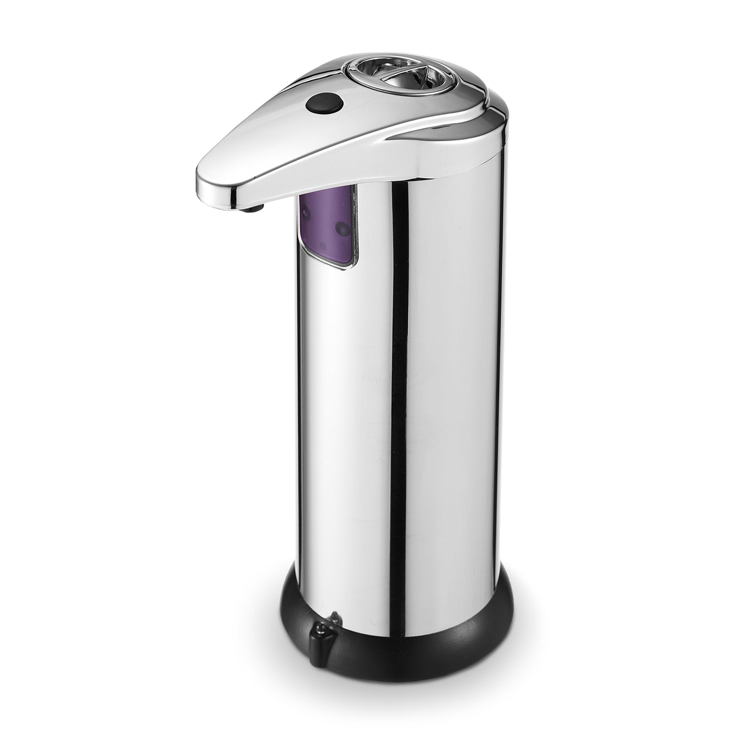Cheer Collection Touchless Soap Dispenser with Waterproof Base and Automatic Sensor, Stainless Steel Dish Soap Dispenser for Kitchen or Bathroom