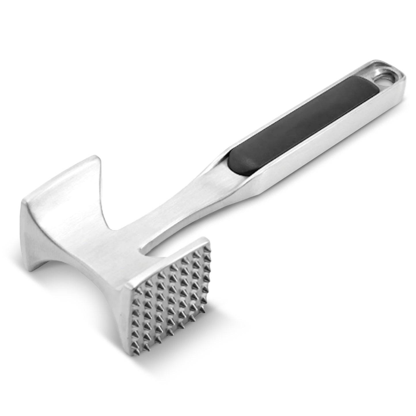 Cheer Collection Multi Sided Aluminum Meat Tenderizer Lightweight Tool for Beef Chicken Pork and More