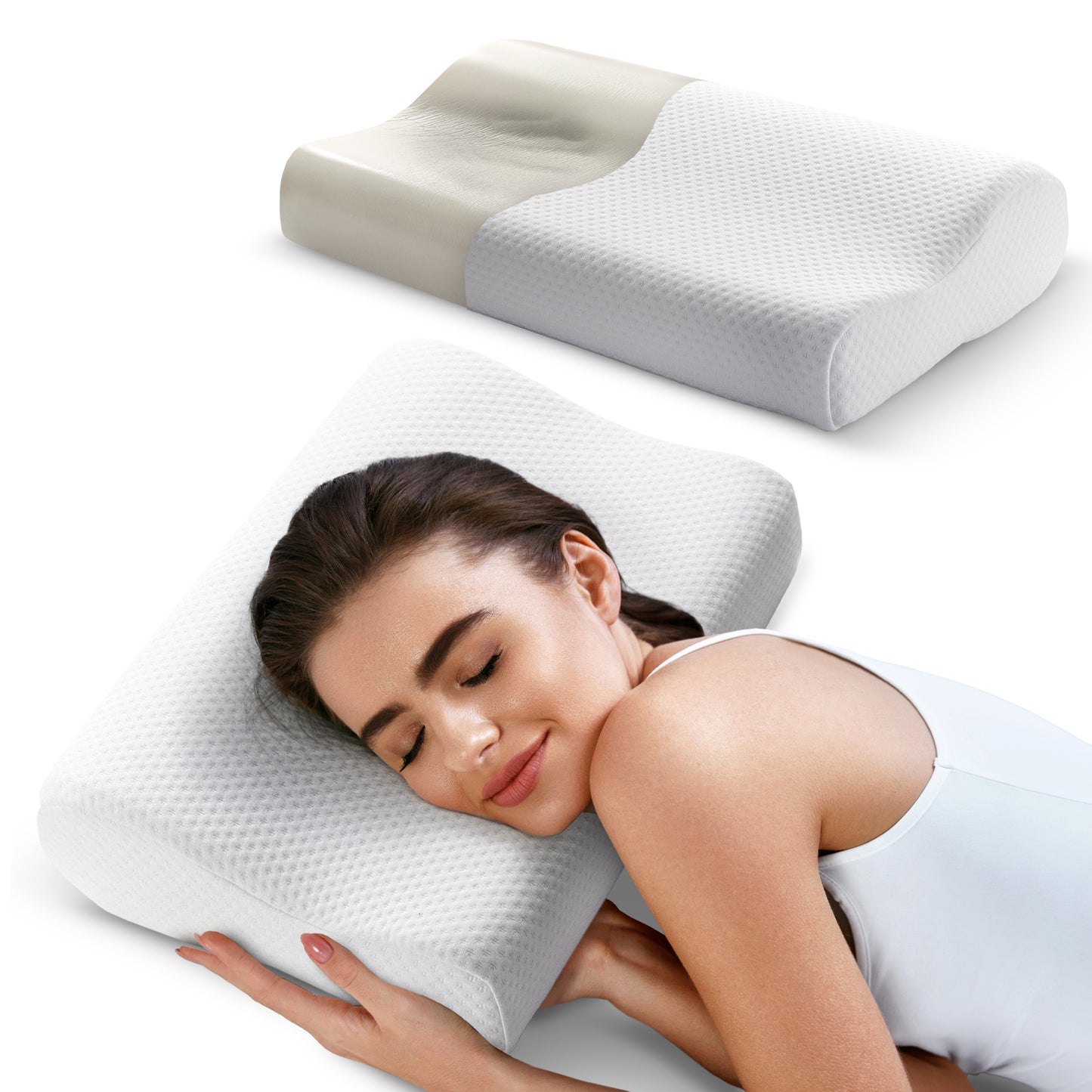 Cheer Collection Contour Memory Foam Pillow