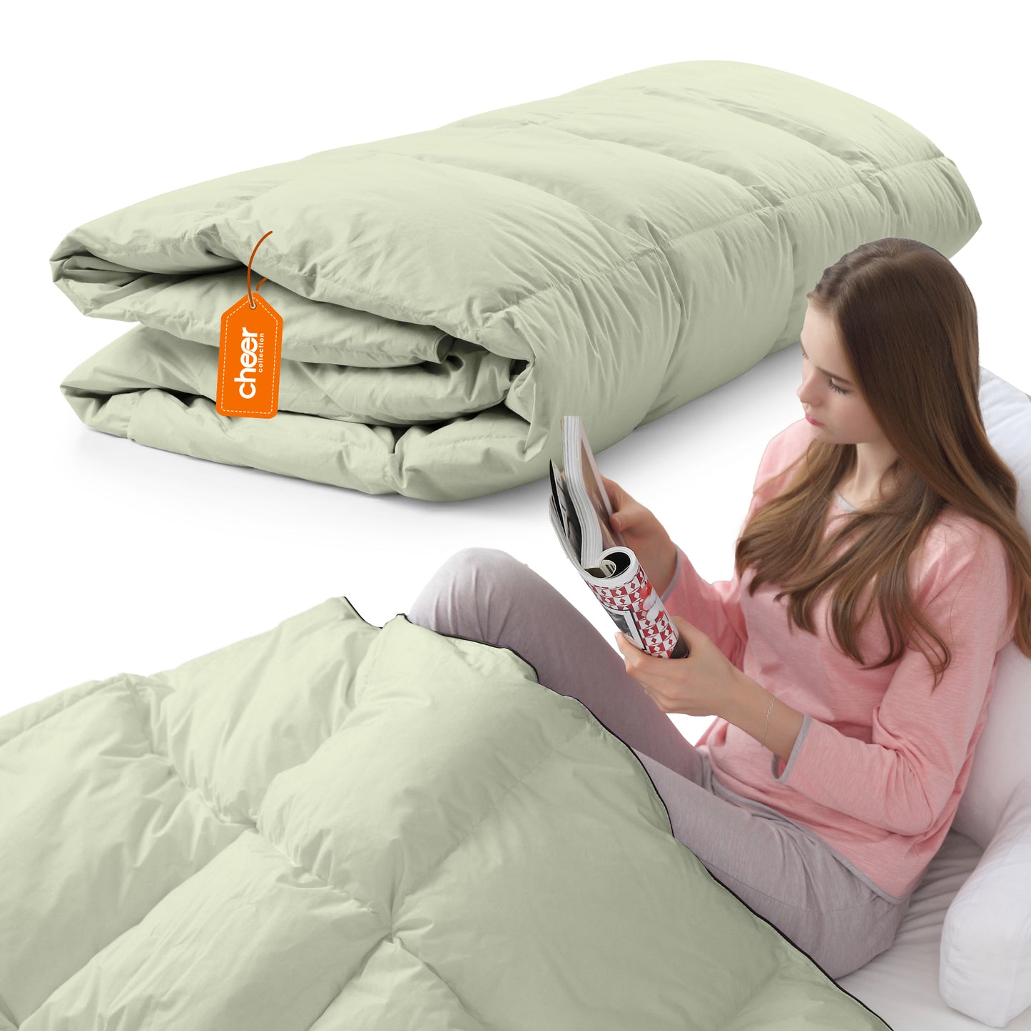 Cheer Collection All Season Down Alternative Comforter - Assorted Colors and Sizes