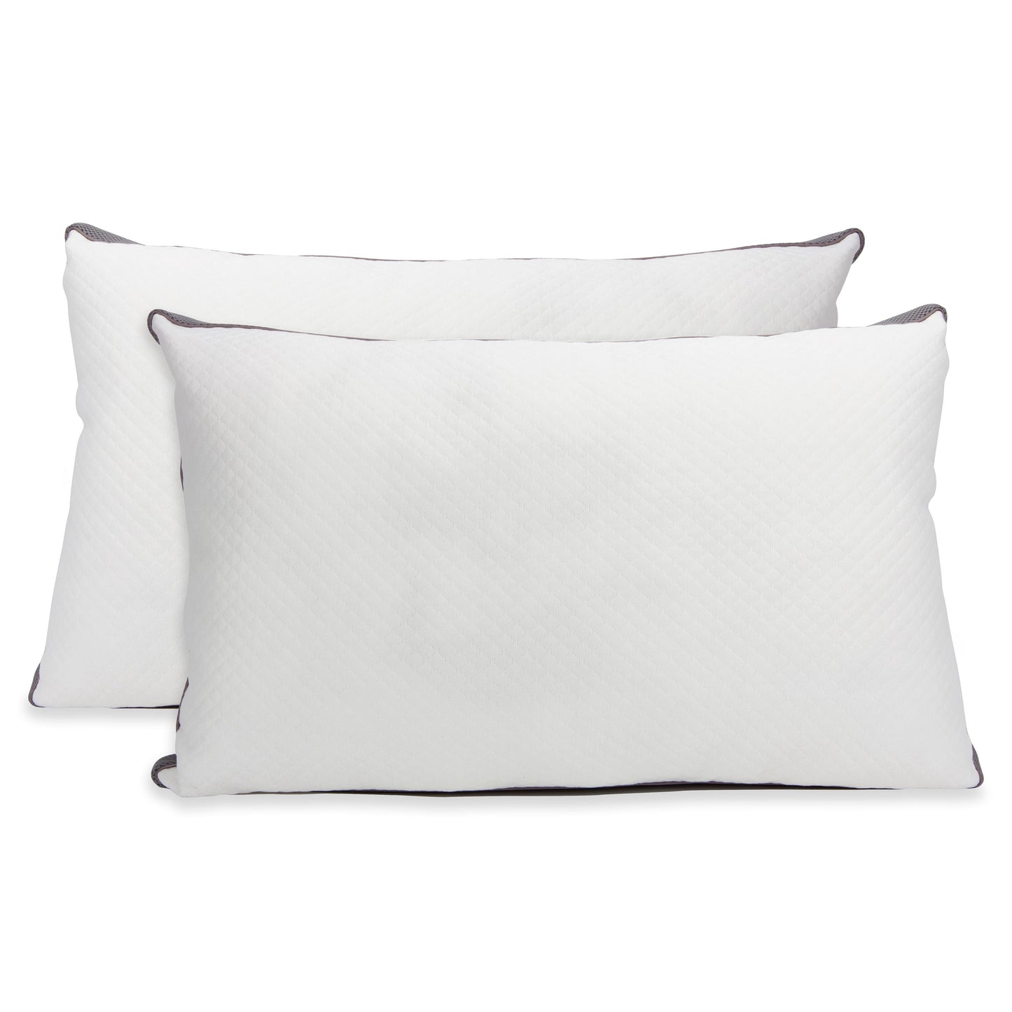 Cheer Collection Adjustable Shredded Memory Foam Air Pillow with Gusset - Set of 2