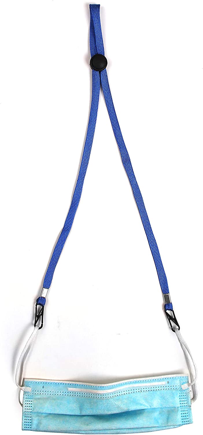 Cheer Collection Mask Lanyard for Kids Adults, Adjustable Length Face Mask Lanyard Strap - 10 Pack