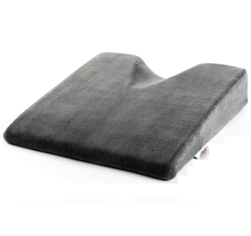 Cheer Collection Foot Rest Cushion Under Desk Memory Foam Pillow for Sore Feet - Grey