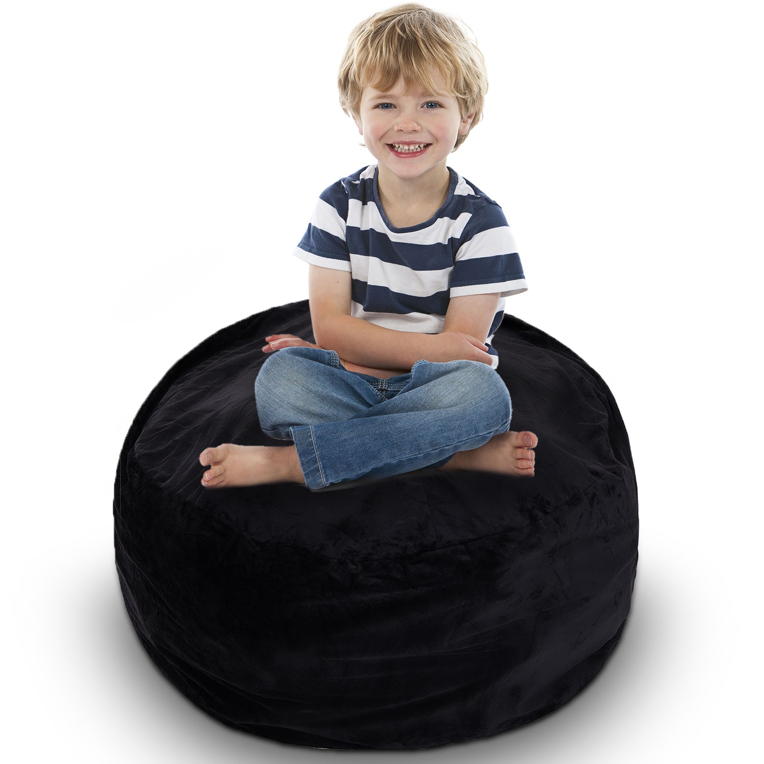 Cheer Collection Microplush Storage Bag, Kids Plush Toy Storage