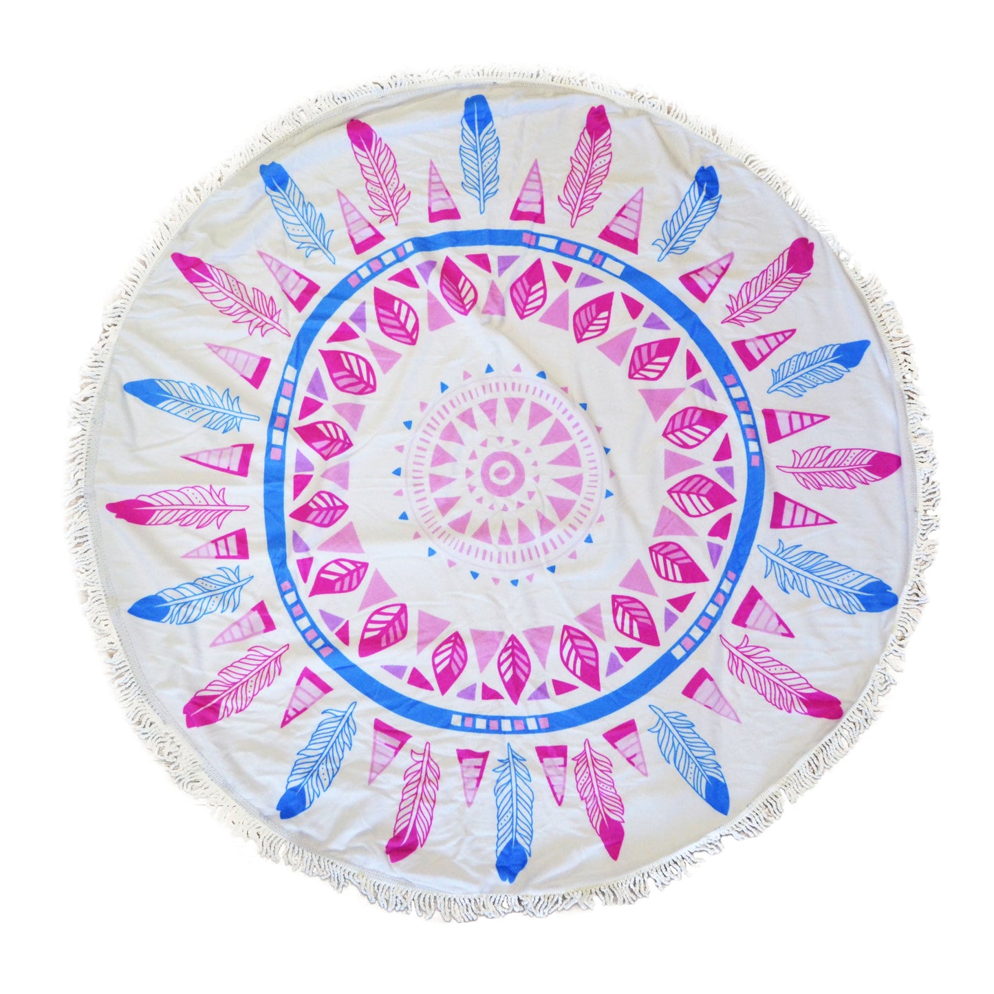 Cheer Collection Multi Purpose Decorative Terry 60 Round Beach Towel