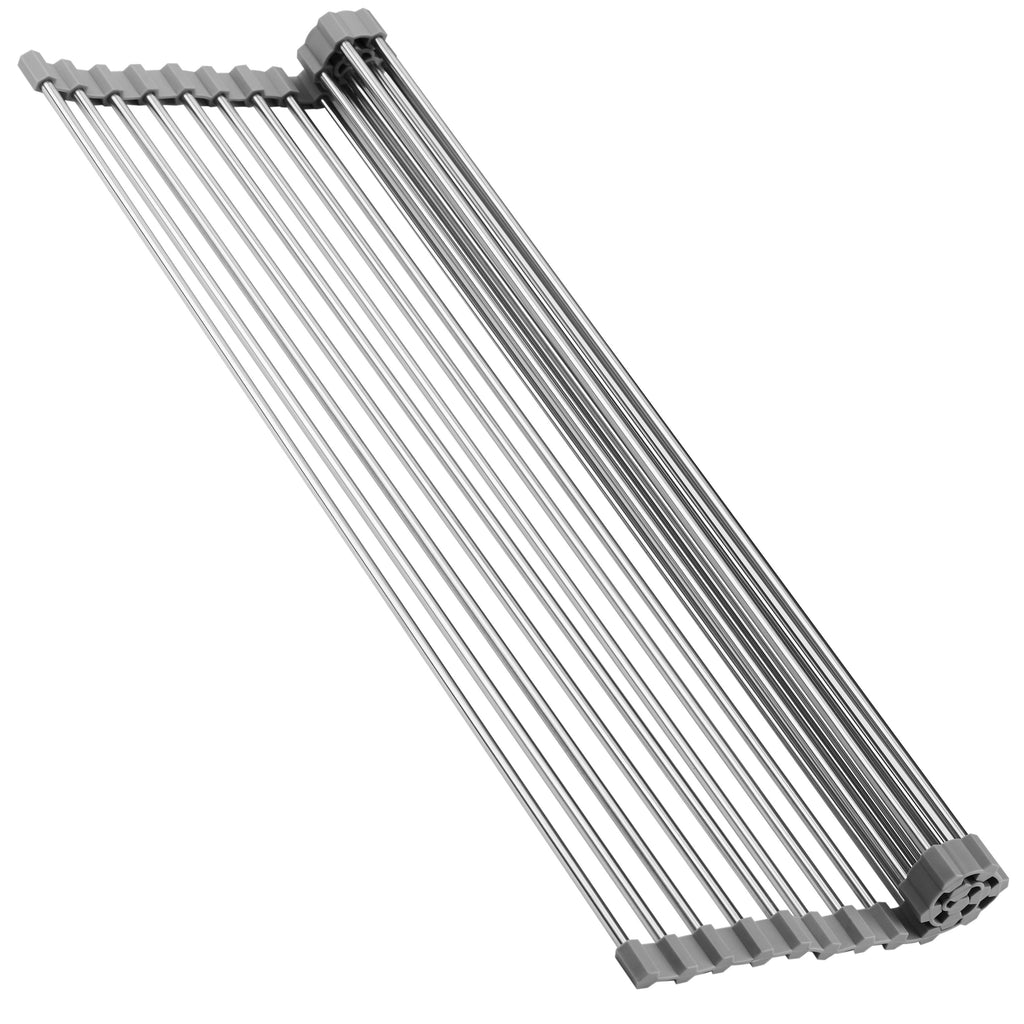 Cheer Collection Multipurpose Dish Drying Rack – Non-Slip Stainless Steel, Heat Resistant and Dishwasher Safe