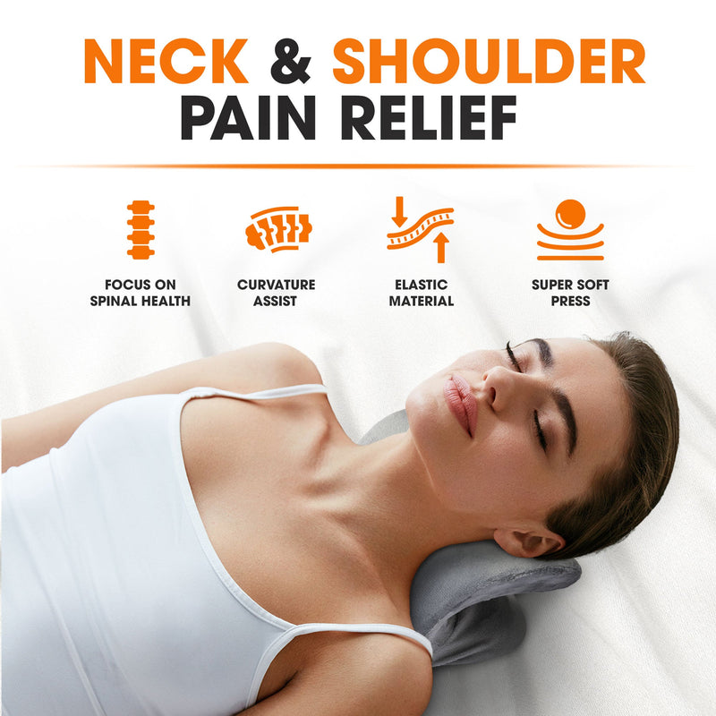 Neck Traction Pillow Rest Cloud Support Neck Stretcher Cervical Pain Relief  - Home & Lifestyle > Health & Beauty