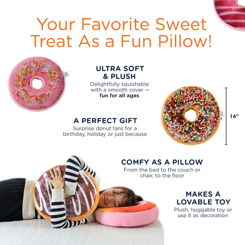 Cheer Collection Super Soft Microplush Doughnut Pillow and Seat