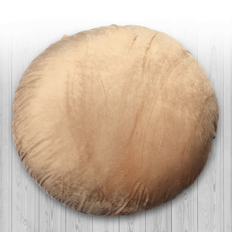 Cheer Collection 32" Round Floor Pillow for Preppy Room Decor - Soft Meditation Yoga Cushion with Insert