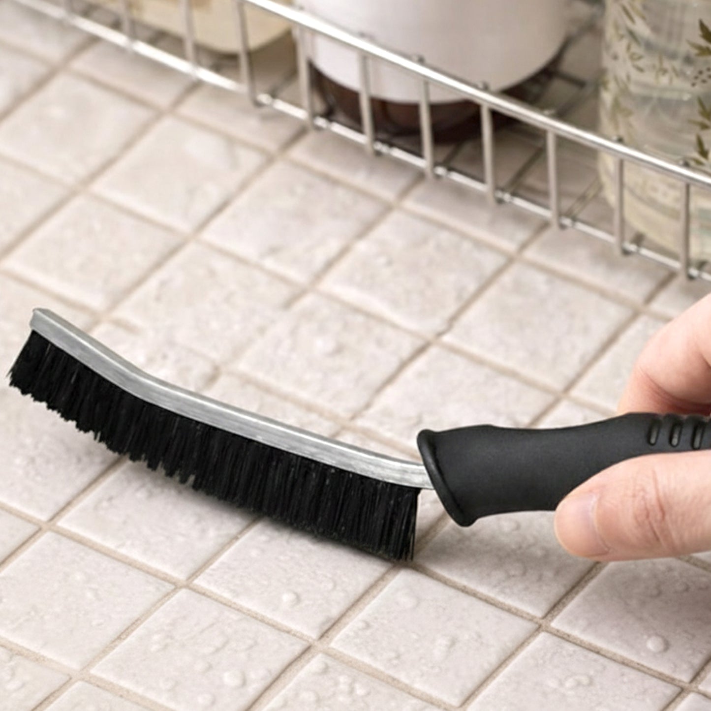 Cheer Collection Crevice Cleaning Brush 3 Pack Narrow Gap Detail Cleaning Tools