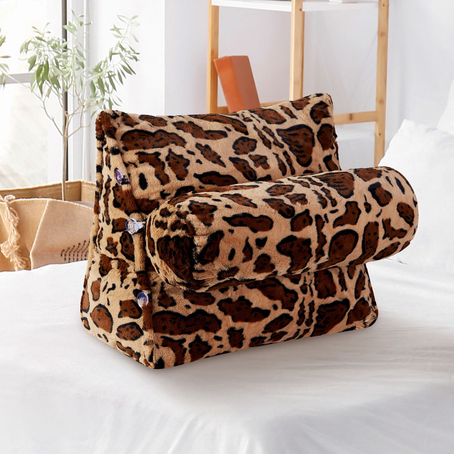 Cheer Collection Wedge Pillow with Detachable Bolster & Backrest
