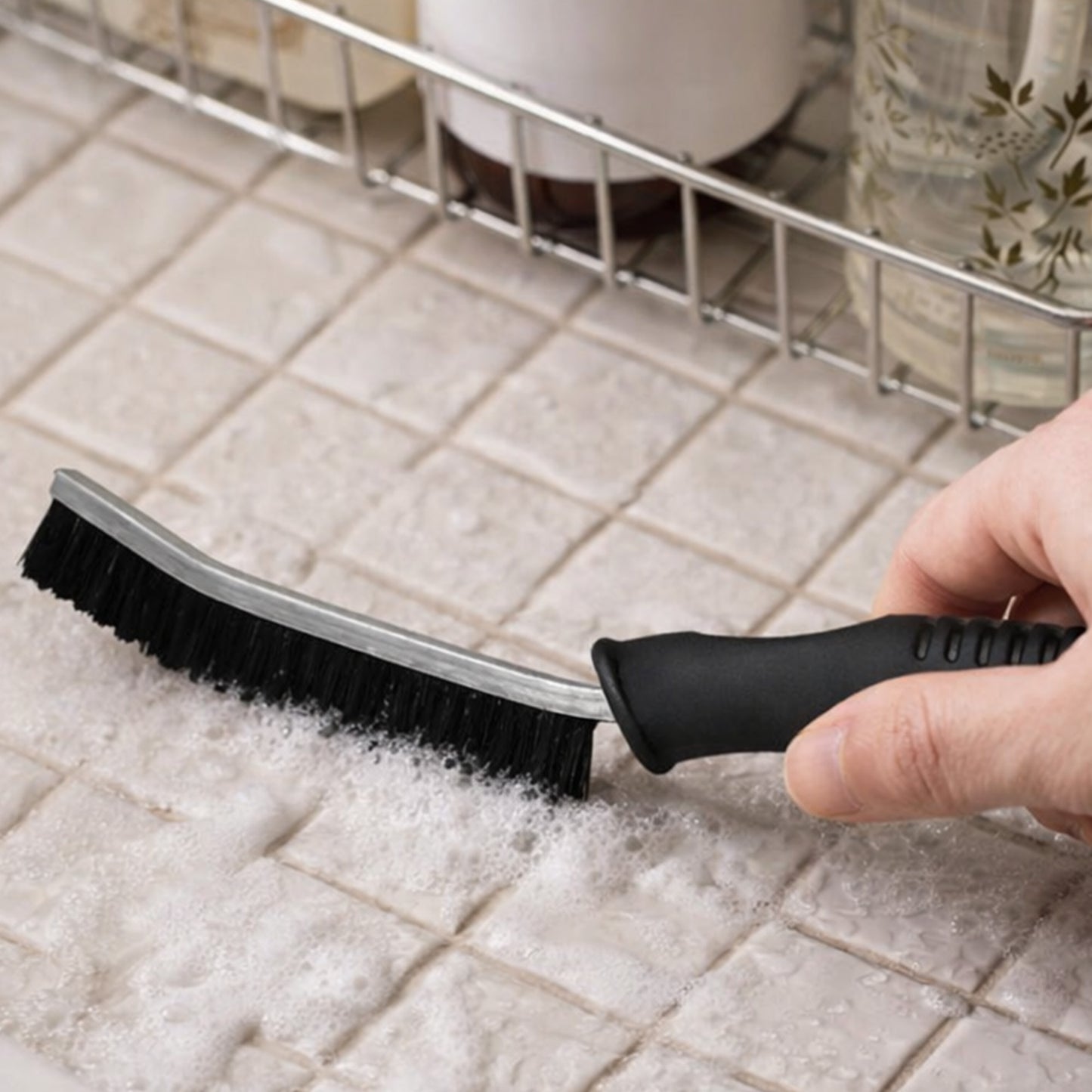 Cheer Collection Crevice Cleaning Brush 3 Pack Narrow Gap Detail Cleaning Tools