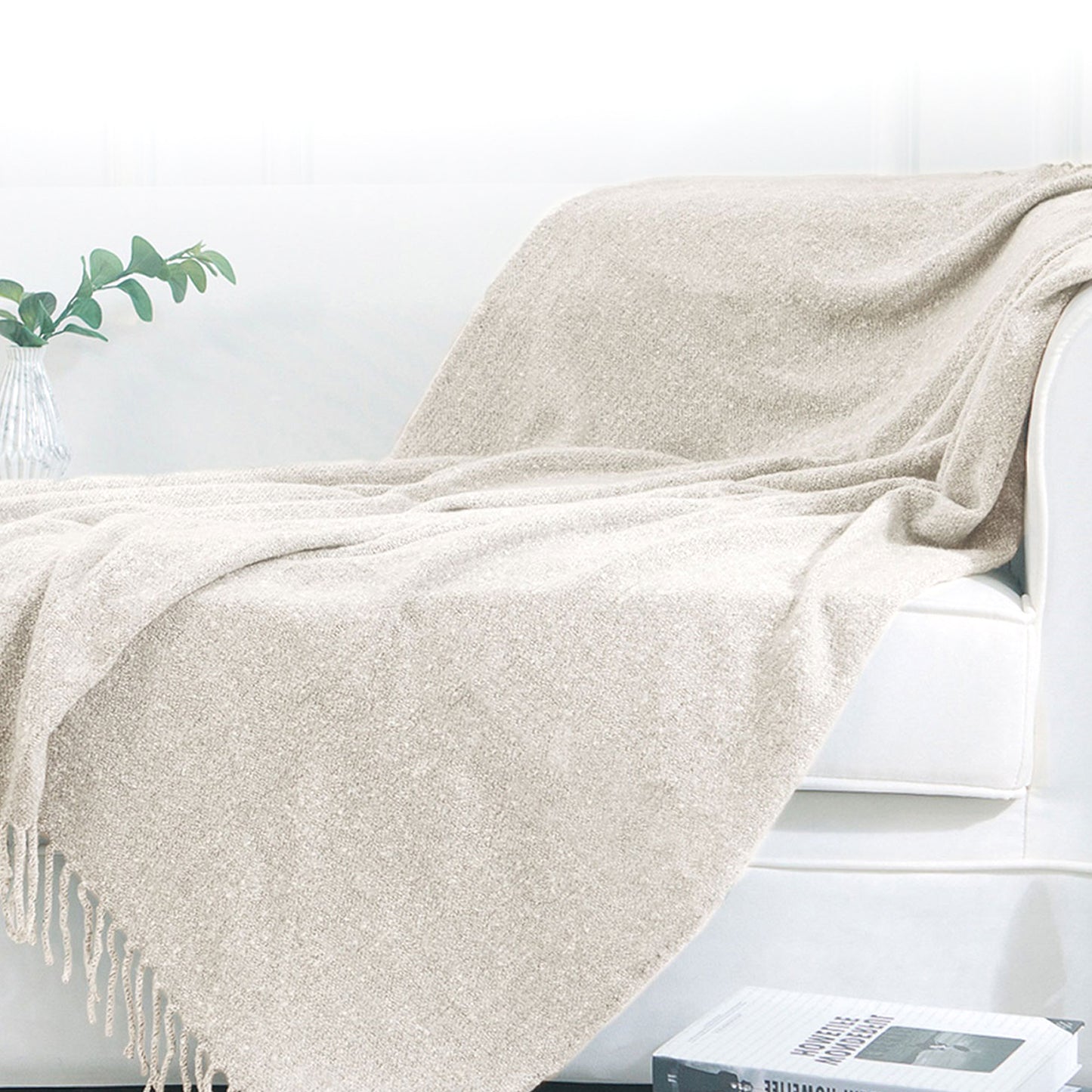 Cheer Collection Ultra Soft Knit Throw Blanket | 100% Acrylic Accent Throw - 50 x 60 inches