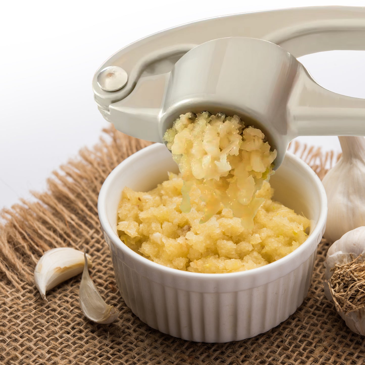 Cheer Collection Premium Garlic Crusher – Effortless Garlic Pressing and Mincing with Ergonomic Handle and Easy-Clean Design